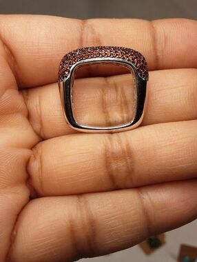 925 genuine Garnet ring